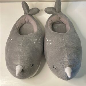 Adorable Narwhal slippers!